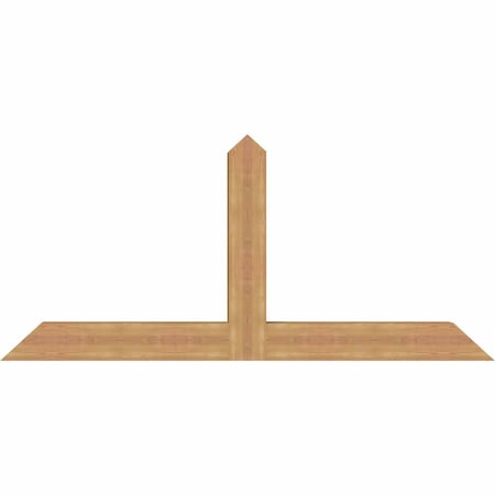 Ekena Millwork Portland Timber Gable Bracket, Western Red Cedar, 72"W x 33"H x 5 1/2"D x 5 1/2"F, 11/12 Pitch GBW072X33X0606POR00SWR